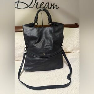 Gently Used Elliot Lucca Black Leather Women's Bag